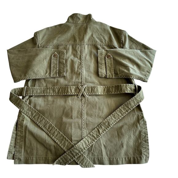 Olive Green Women's Utility Jacket - Picture 6 of 12